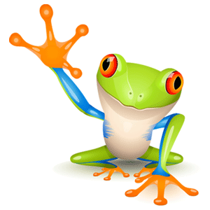 Web Frog Mascot